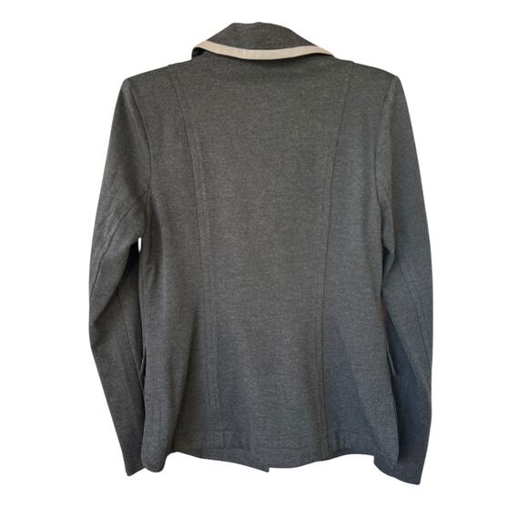 CAbi Women's #3030 Ponte Knit Crew Blazer Jacket Size Small Charcoal Gray - Picture 7 of 7